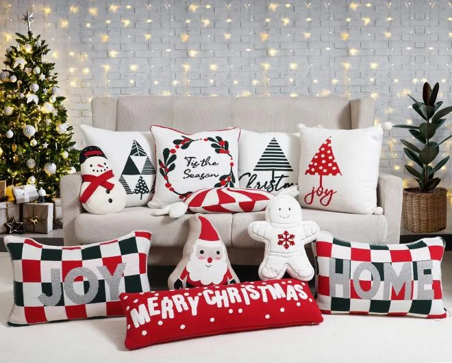 Christmas Knitted Cushion Covers and Throws