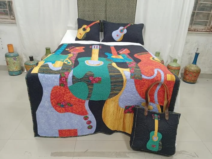 Guitar Patchwork Quilt