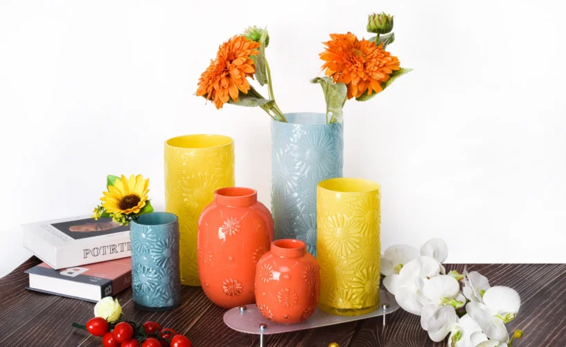 Daisy Glass Vase