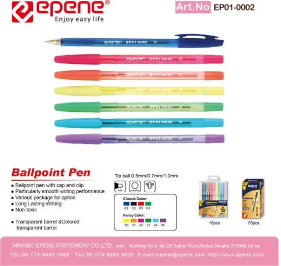 Epene Transparent Barrel Ball Pen