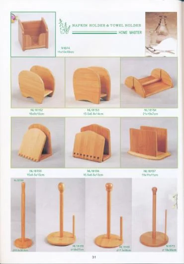 Bamboo Napkin Holders and Kitchen Roll Stands