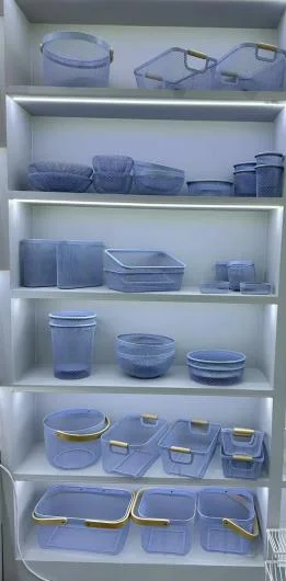 Metal Storage Baskets for Kitchen and Home