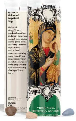 Candele Religiose in Barattolo Saint Print