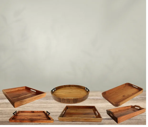 Acacia Wooden Serving Trays