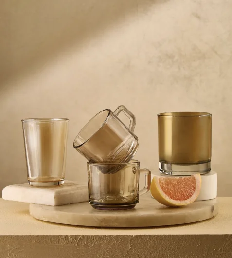 Color-Infused Glassware Collection