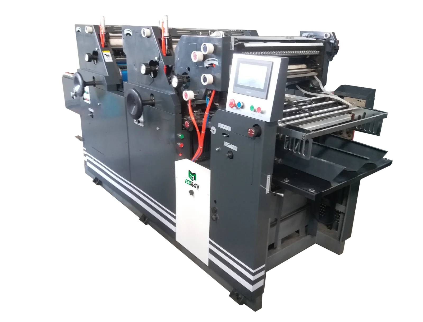 Three Color Satellite Model Non Woven Bag Printing Machine