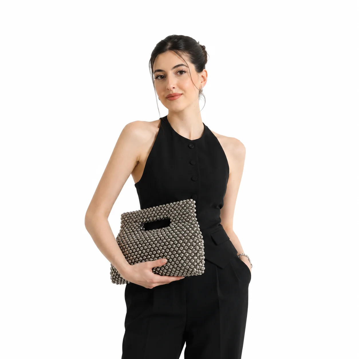 Viona Moonlight Handmade Crystal Handbag