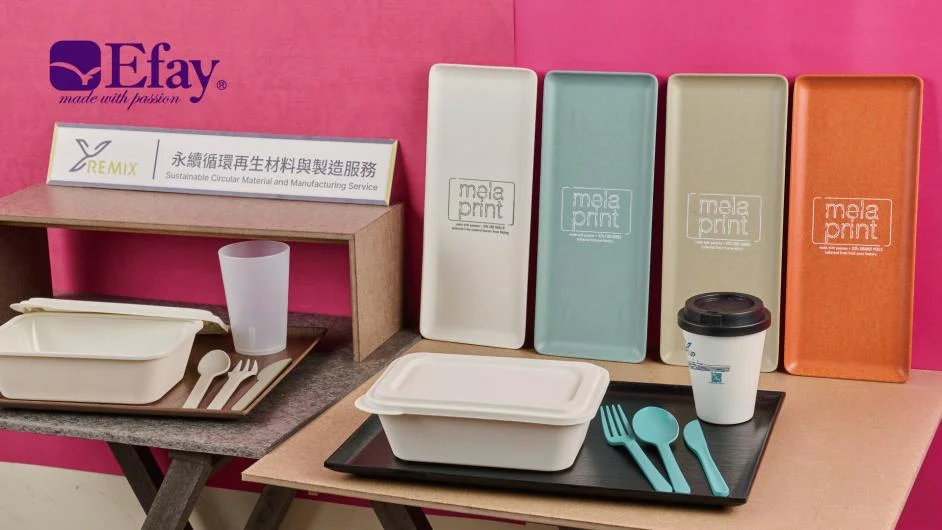 Efay Sustainable Regenerated Melamine Displayware