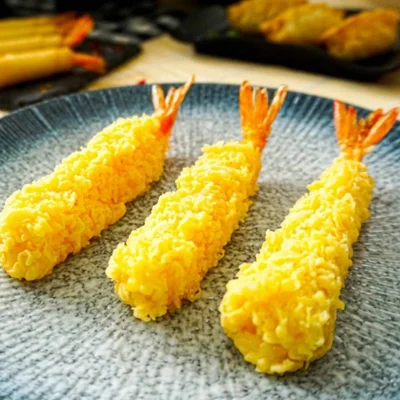 Tempura de camarón crujiente