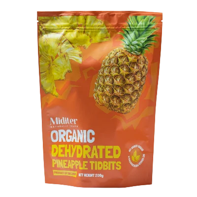 Organic Dehydrated Pineapple Tidbits
