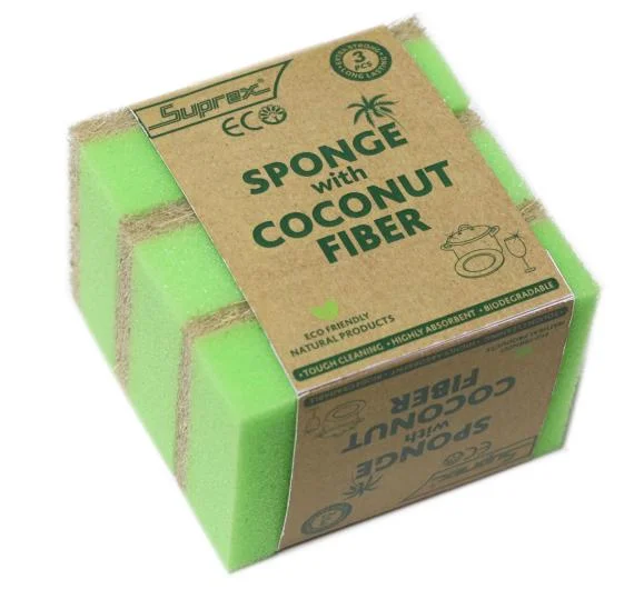 Eco-Friendly Sponge with Coconut Fiber