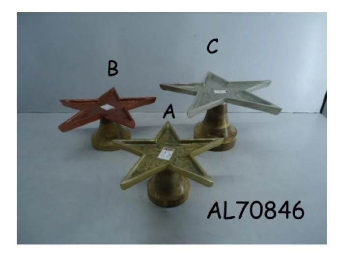 Casted Aluminium Star Plate with Base