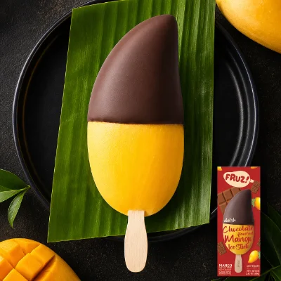 Mango Ice Bar Dipped in Dark Chocolate