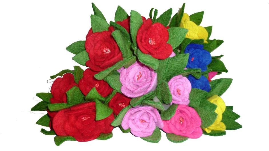 Felt Flowers Decor