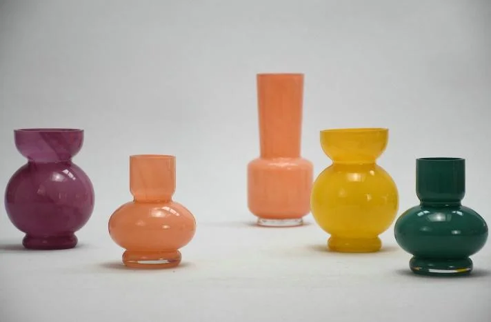 Solid Color Glass Vases