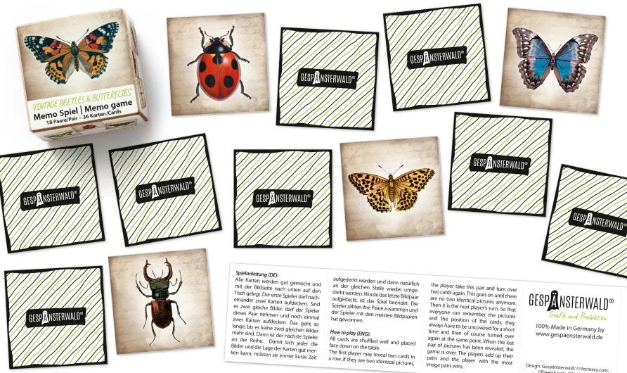 Memo Games Educational Cards
