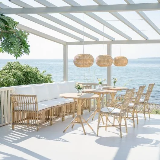 Meghan Exterior Modular Dining Bench