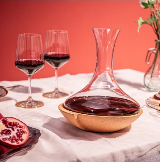 Swirling Carafe Crystal Glass