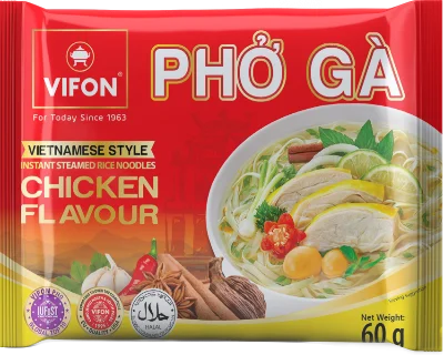 Fideos instantáneos de arroz Pho de pollo vietnamita 60 g