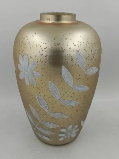 12 Zoll Goldene Blumenvase