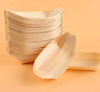 Wooden Boat Food Containers