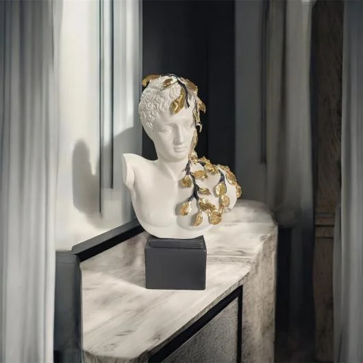 Hermes Bust with Leaves