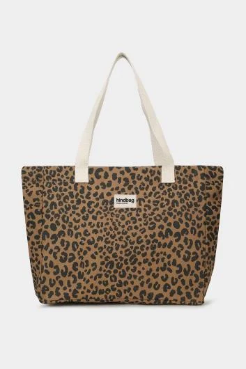 Claude Leopard Cinnamon Tote Bag