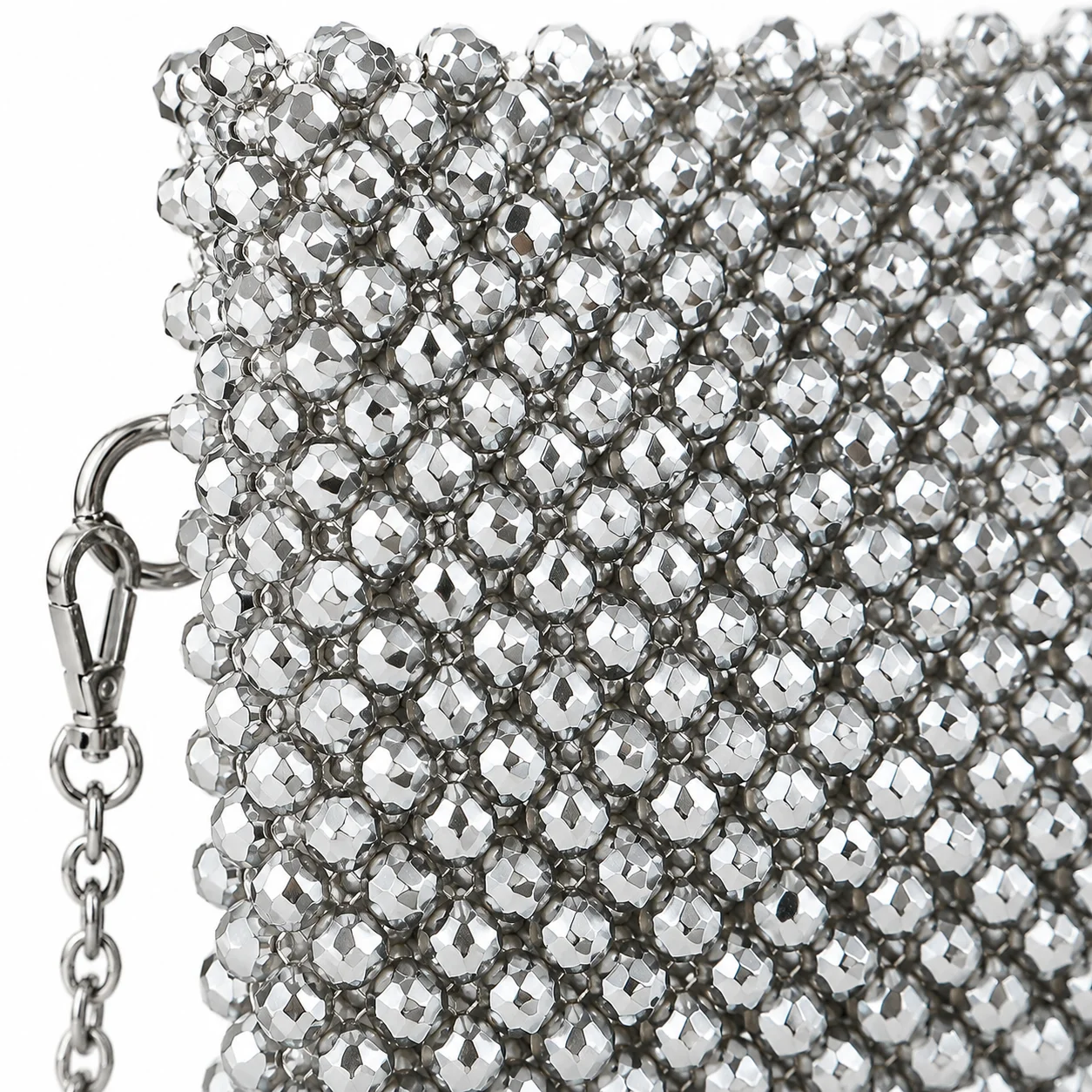 Glace Silvera Handmade Crystal Shoulder Bag