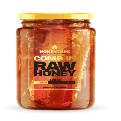 Comb in Raw Honey