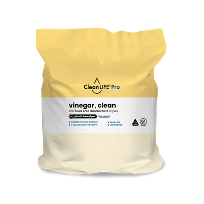 CleanLIFE Pro Essig-Wischtücher, Großpackung, 250 Stück