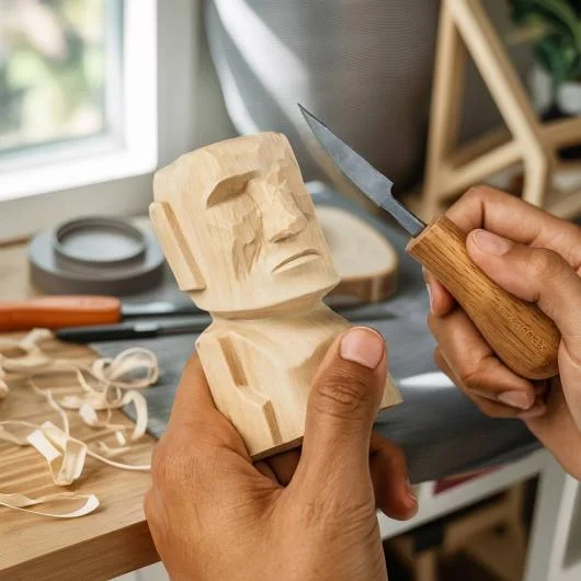 Moai Wood Carving Kit
