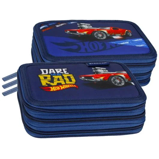 Hot Wheels 3 Zipper Pencil Case
