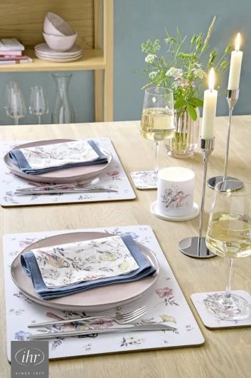 Softly Faded Birds Table Accessories