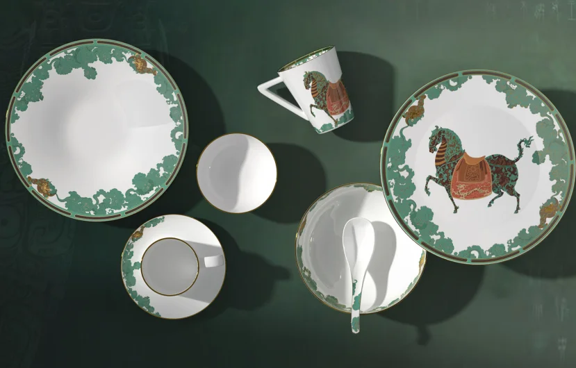 Qing Horse Fine Bone China Collection