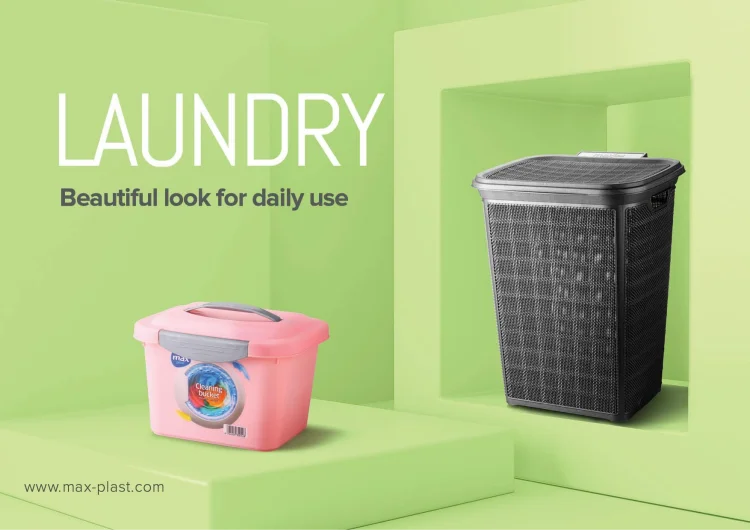 Laundry Baskets Clips and Detergent Containers