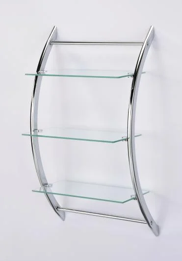 Wall-Mounted Glass Shelf