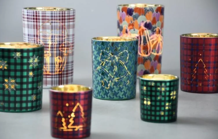 Glass Candle Holder