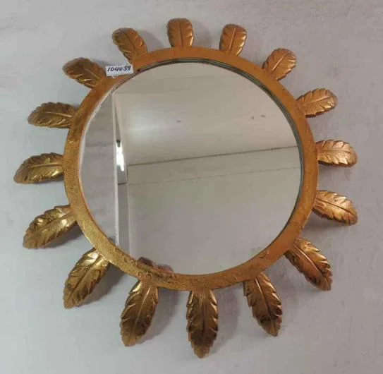 Cast Aluminium Palm Mirror