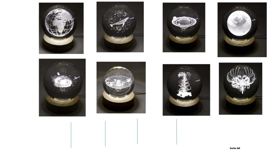 Crystal Balls with LED Base