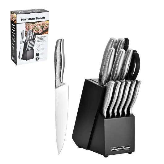 Hamilton Beach 15-Piece Stainless Steel Cutlery Block Set