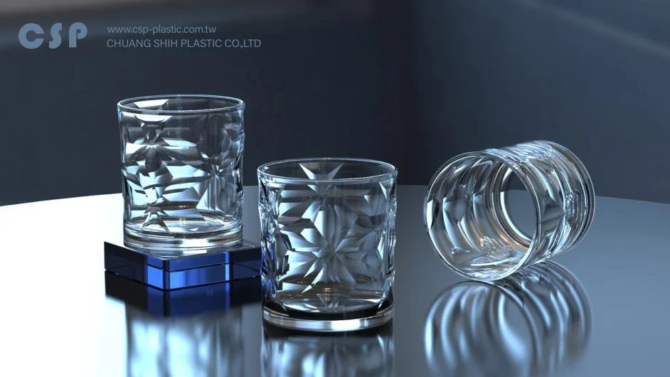 Bicchiere da whisky esagonale in cristallo di ghiaccio