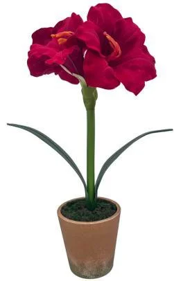 Künstliche Real Touch Rote Amaryllis