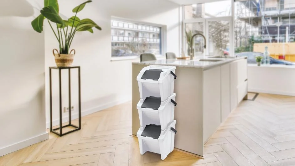 Moda Tower 3-Piece Dust Bin Set