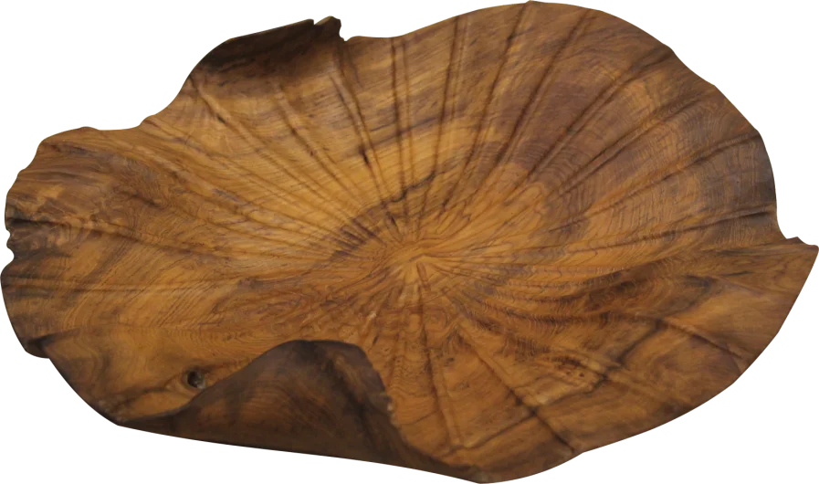 Lotus Plate Wood Tableware