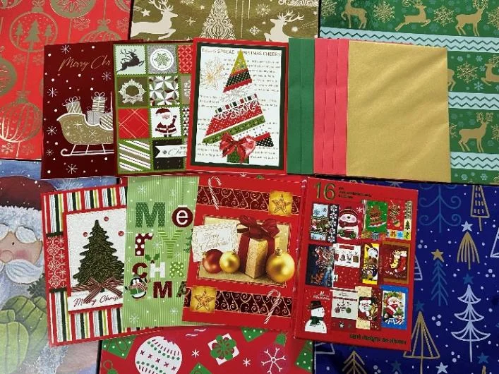 16pcs Christmas Greeting Card Set