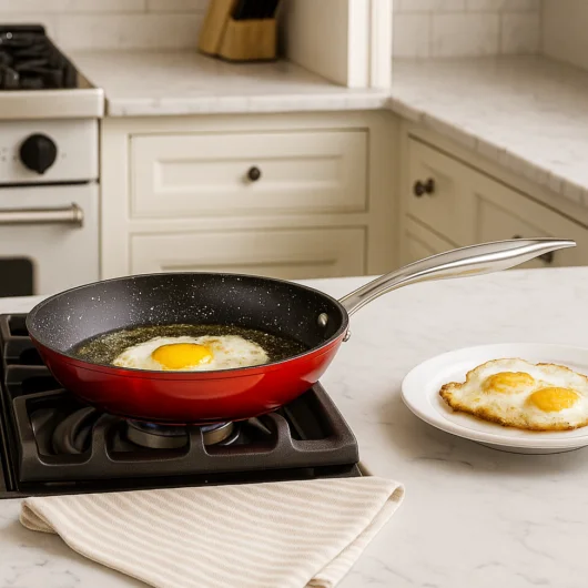 RED Forged Aluminium Frying Pan