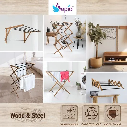 Aurora Wooden and Steel Laundry Dryers