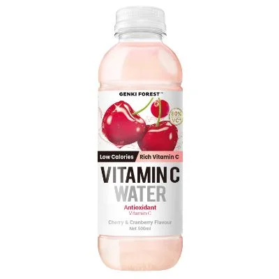 Genki Forest Vitamin Water - Cherry & Cranberry Flavour 500ml