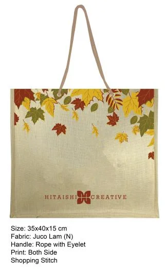 Juco Bag with Twisted Rope Handles