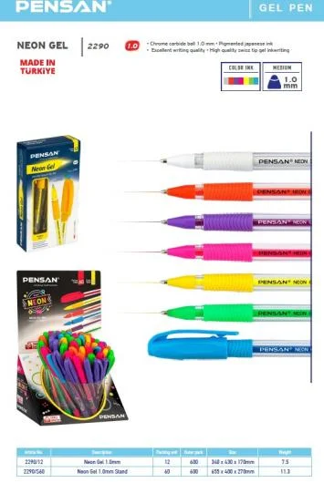 Pensan Neon Gel Pen